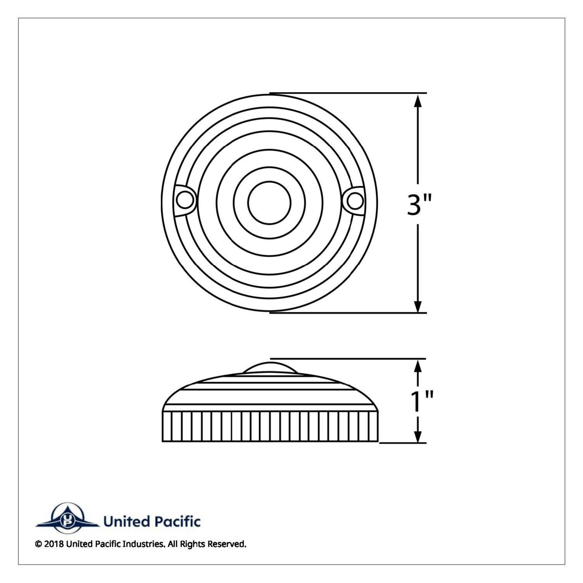 15 LED 3" Series 1 Light Only For Double Face Light Housing - Amber LED/Amber Lens - Thumbnail 7