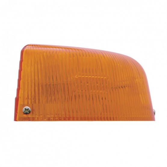 37 LED Turn Signal Light With Clear Base For 1987-2007 Peterbilt 379/378/357 - Amber LED/Amber Lens - Thumbnail 3