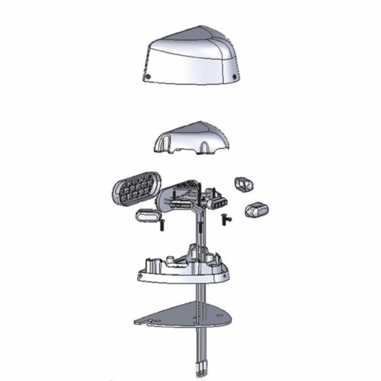 37 LED Turn Signal Light With Clear Base For 1987-2007 Peterbilt 379/378/357 - Amber LED/Amber Lens - Thumbnail 4