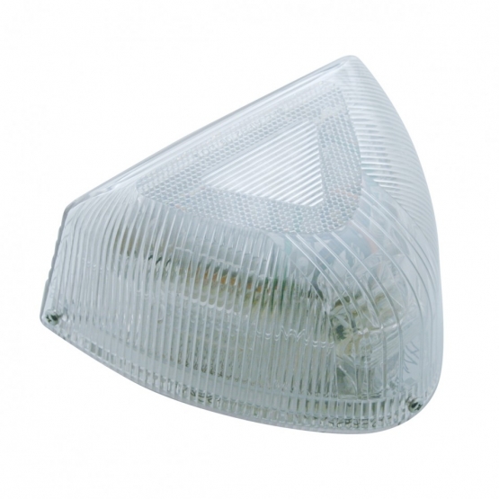 37 LED Turn Signal Light  With Clear Base For 1987-2007 Peterbilt 379/378/357 - Amber LED/Clear Lens - Thumbnail 2