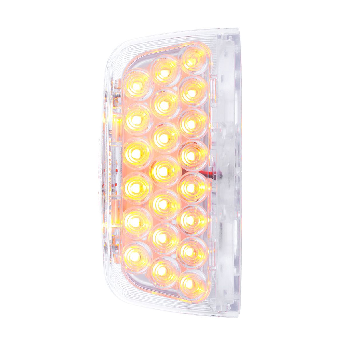 31 LED Turn Signal Light For 1987-2007 Peterbilt 379/378/357  - Amber LED/Clear Lens