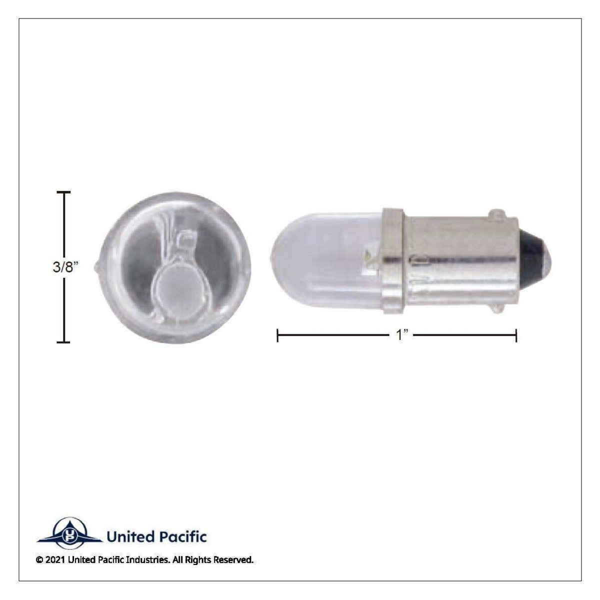 Single LED 1893 Type Bulb - White (2-Pack) - Thumbnail 5