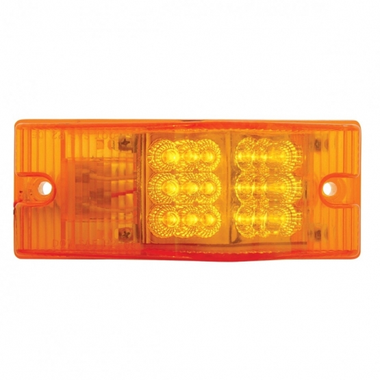18 LED Reflector Light (Park, Turn & Clearance) - Amber LED/Amber Lens - Thumbnail 2