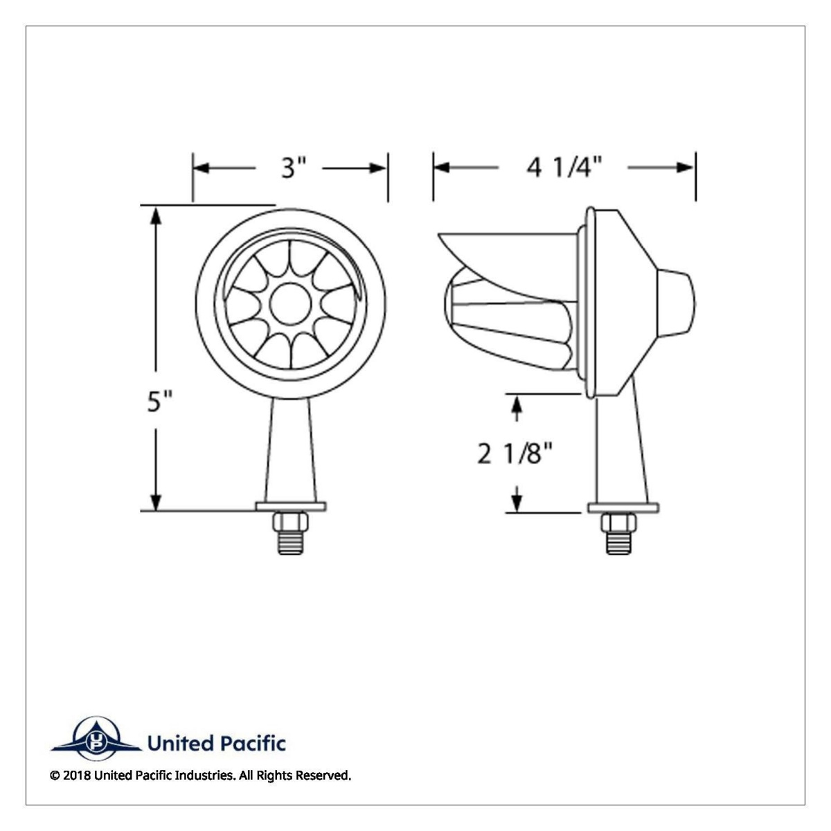11 LED 2-1/8" Arm Watermelon Honda Light Kit With Visor - Amber LED/Amber Lens - Thumbnail 5