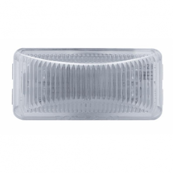 6 LED Rectangular Light (Clearance/Marker) - Amber LED/Clear Lens