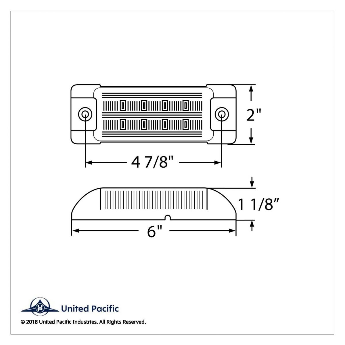 8 SMD LED Rectangular Light (Clearance/Marker) - Amber LED/Amber Lens (Bulk) - Thumbnail 3