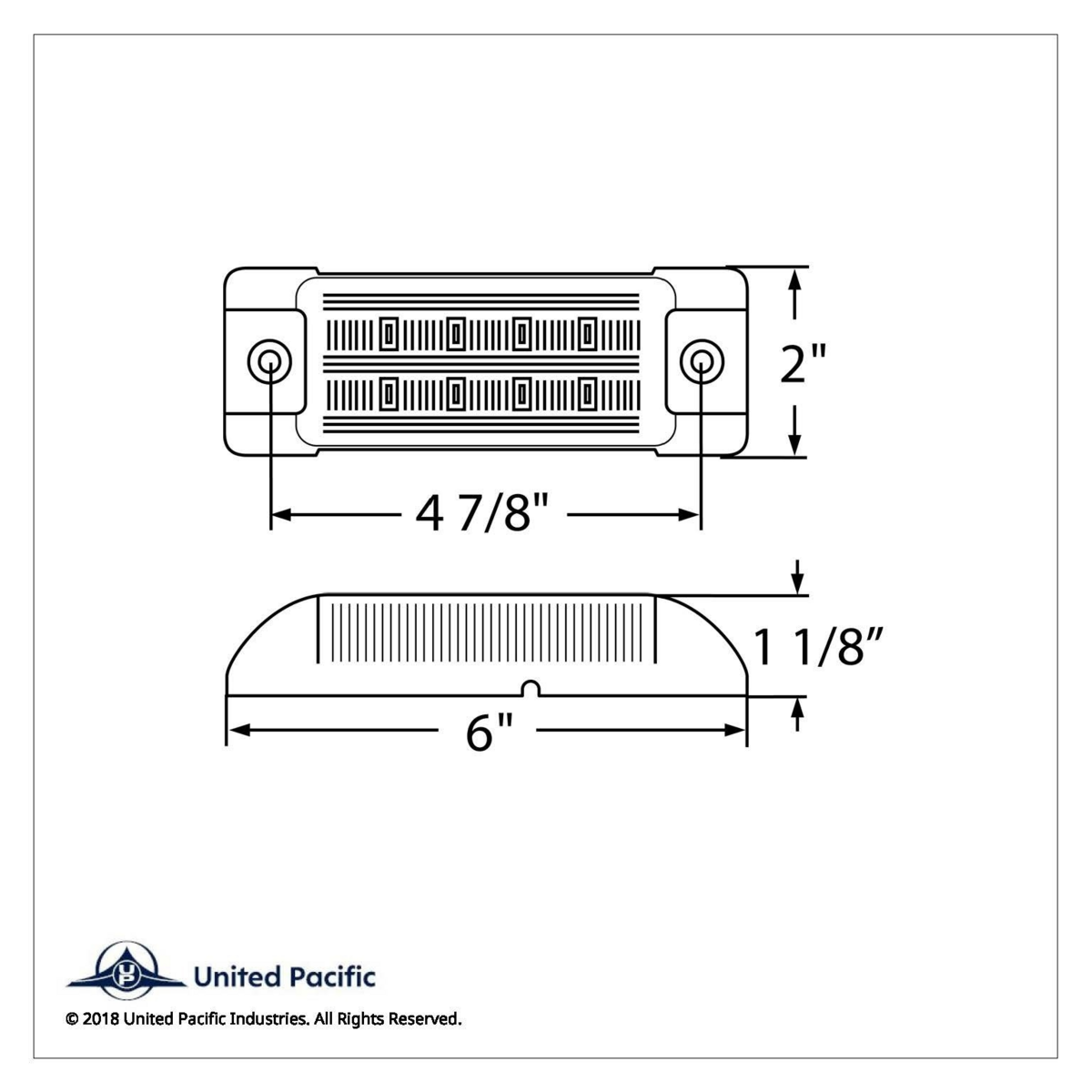8 SMD LED Rectangular Light (Clearance/Marker) - Amber LED/Amber Lens (Bulk) - Thumbnail 4