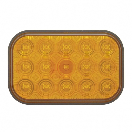 15 LED Rectangular Turn Signal Light - Amber LED/Amber Lens - Thumbnail 2