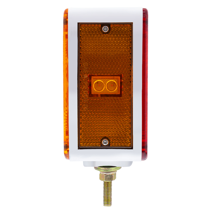52 LED Double Stud Double Face Turn Signal Light (Driver) - Amber & Red LED/Amber & Red Lens - Thumbnail 6