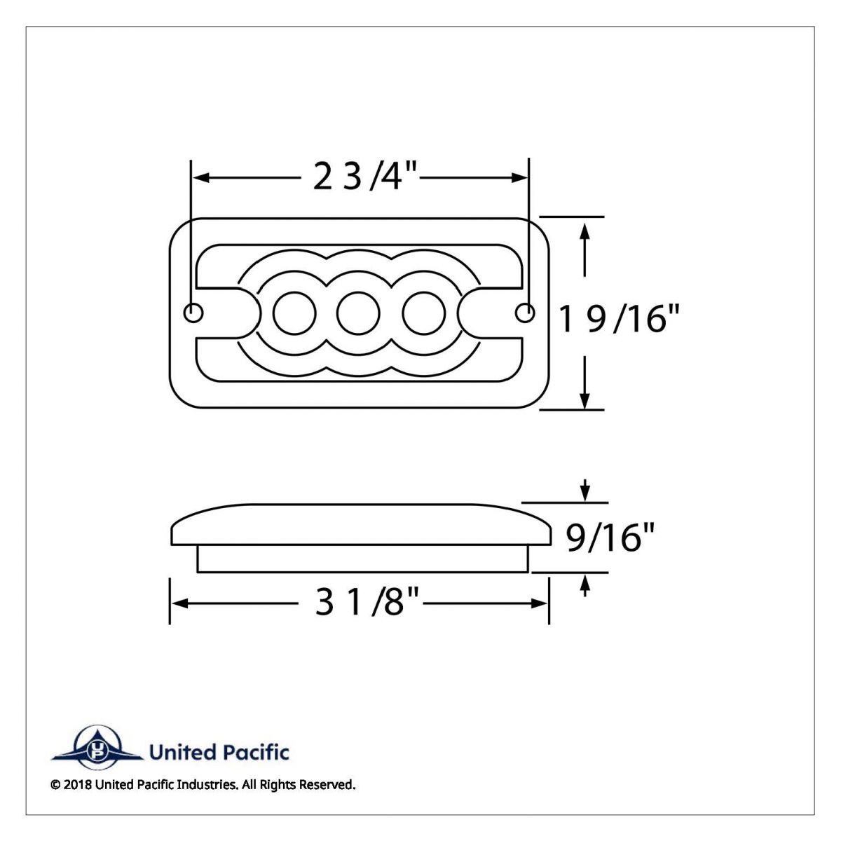 3 LED Light (Clearance/Marker) - Red LED/Clear Lens - Thumbnail 2