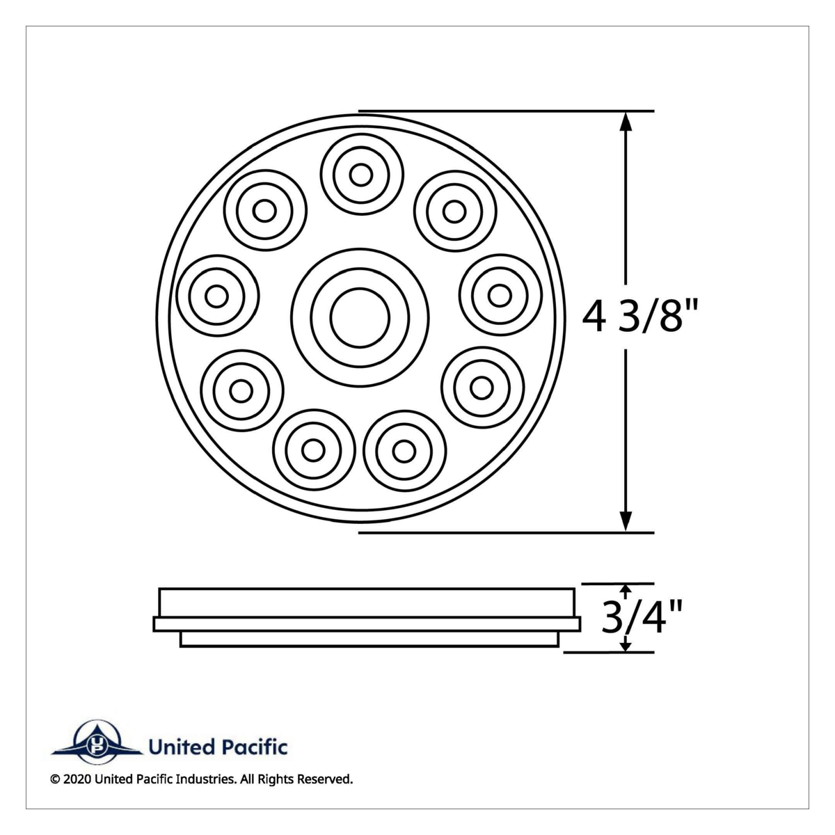 10 LED 4" Turn Signal Light - Amber LED/Amber Lens - Thumbnail 6