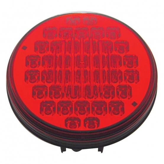 40 LED 4" Round Light (Stop, Turn & Tail) - Red LED/Red Lens - Thumbnail 3