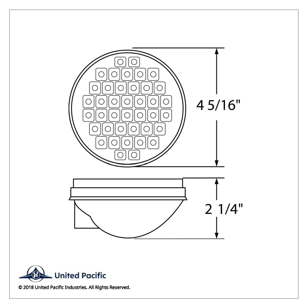 40 LED 4" Round Light (Stop, Turn & Tail) - Red LED/Red Lens - Thumbnail 6