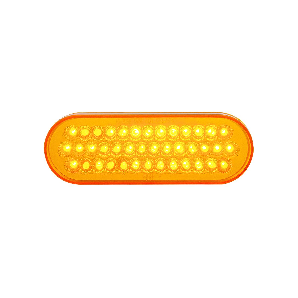 40 LED Oval Turn Signal Light - Amber LED/Amber Lens