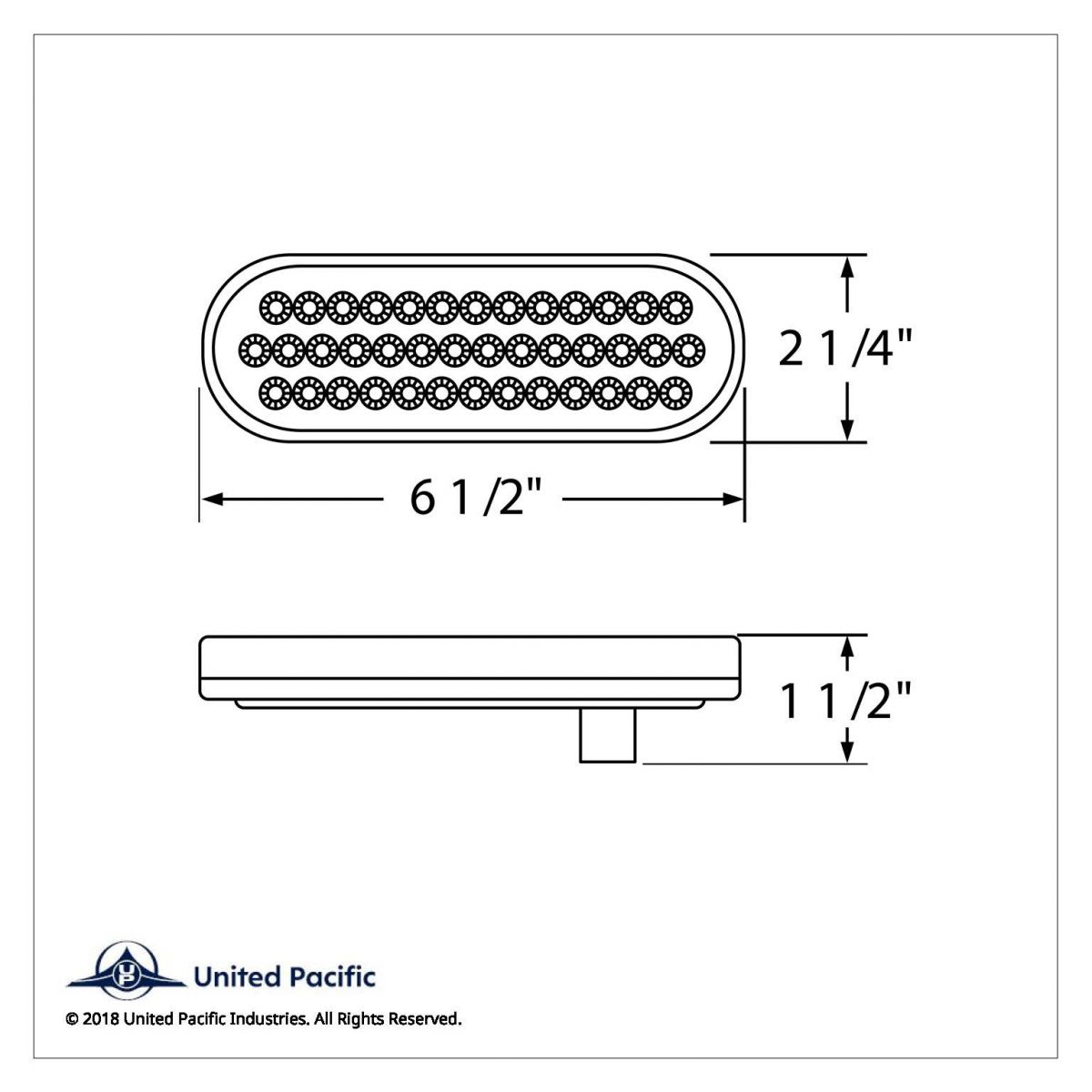 40 LED Oval Turn Signal Light - Amber LED/Amber Lens - Thumbnail 5