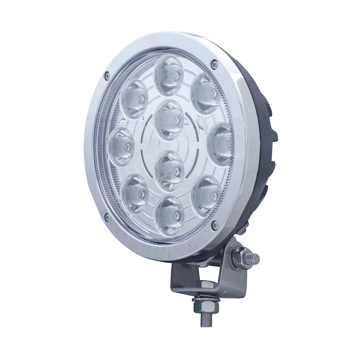 10 High Power 3-Watt LED 7" Driving Light - 1300 Lumens - Thumbnail 3