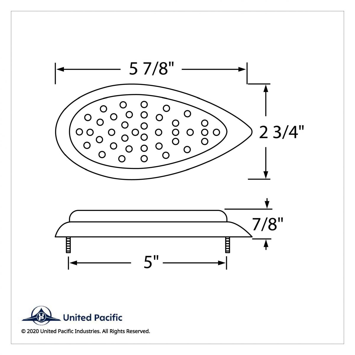39 LED "Teardrop" Turn Signal Light With Bezel - Amber LED/Clear Lens - Thumbnail 3