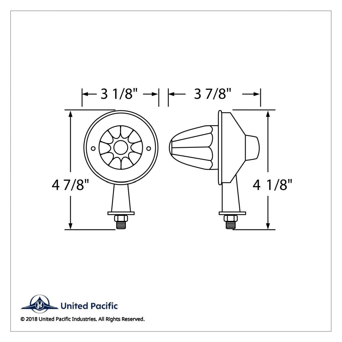 13 LED 1-1/8" Arm Watermelon Honda Light Kit - Amber LED/Amber Lens - Thumbnail 4