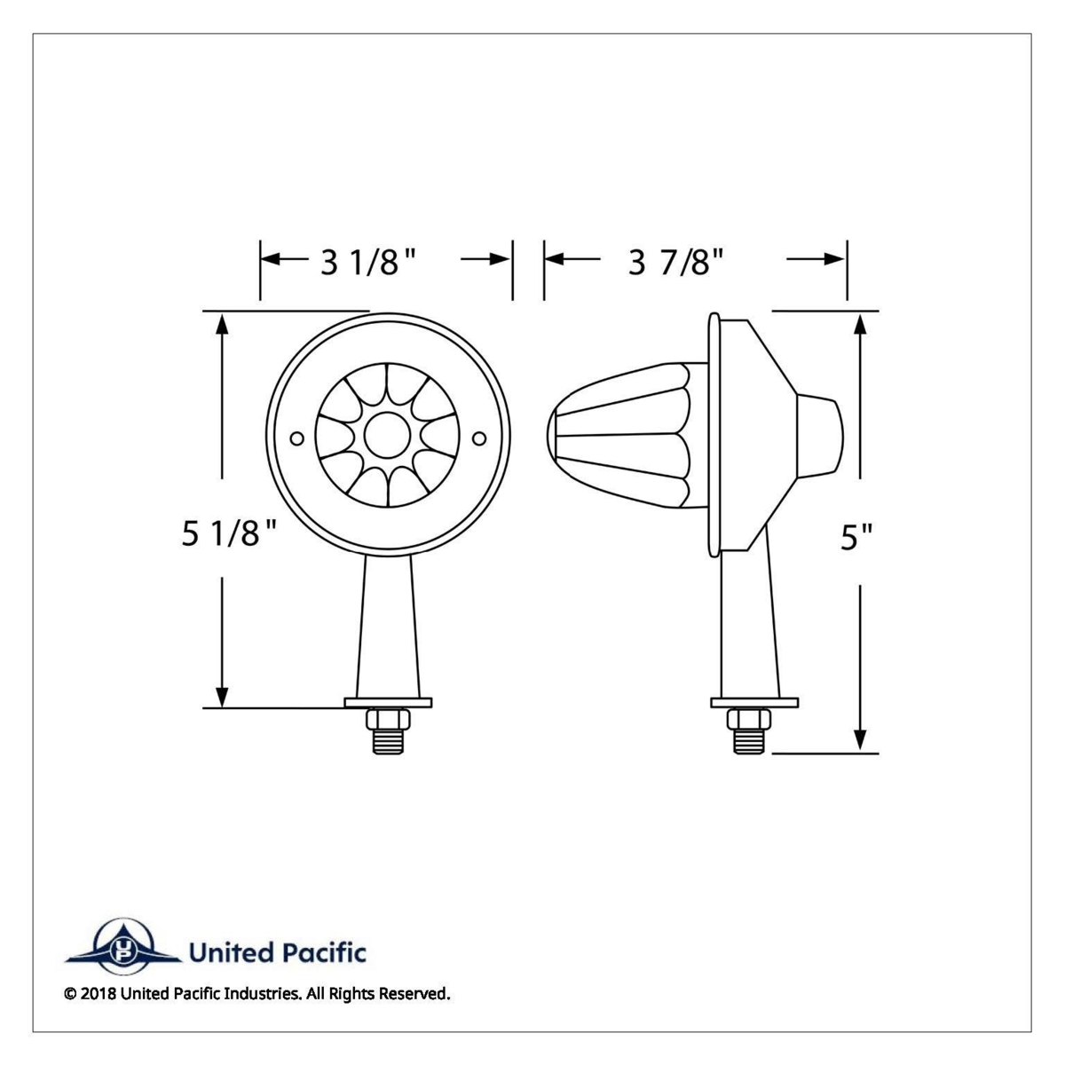 13 LED 2-1/8" Arm Watermelon Honda Light Kit - Amber LED/Amber Lens - Thumbnail 5