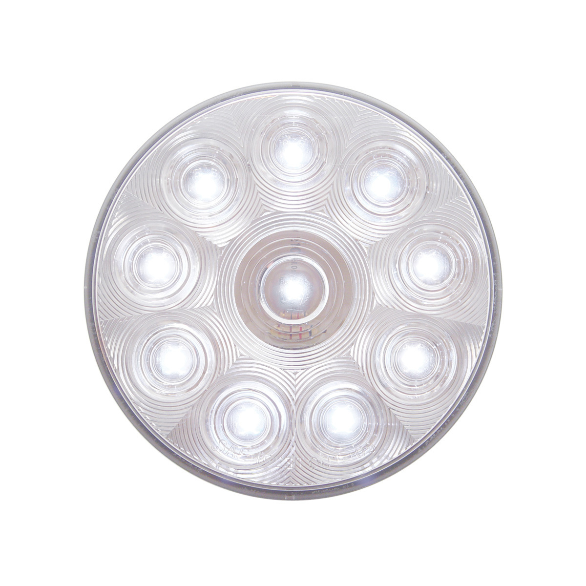 10 LED 4" Auxiliary/Utility Light - White LED/Clear Lens (Bulk) - Thumbnail 7