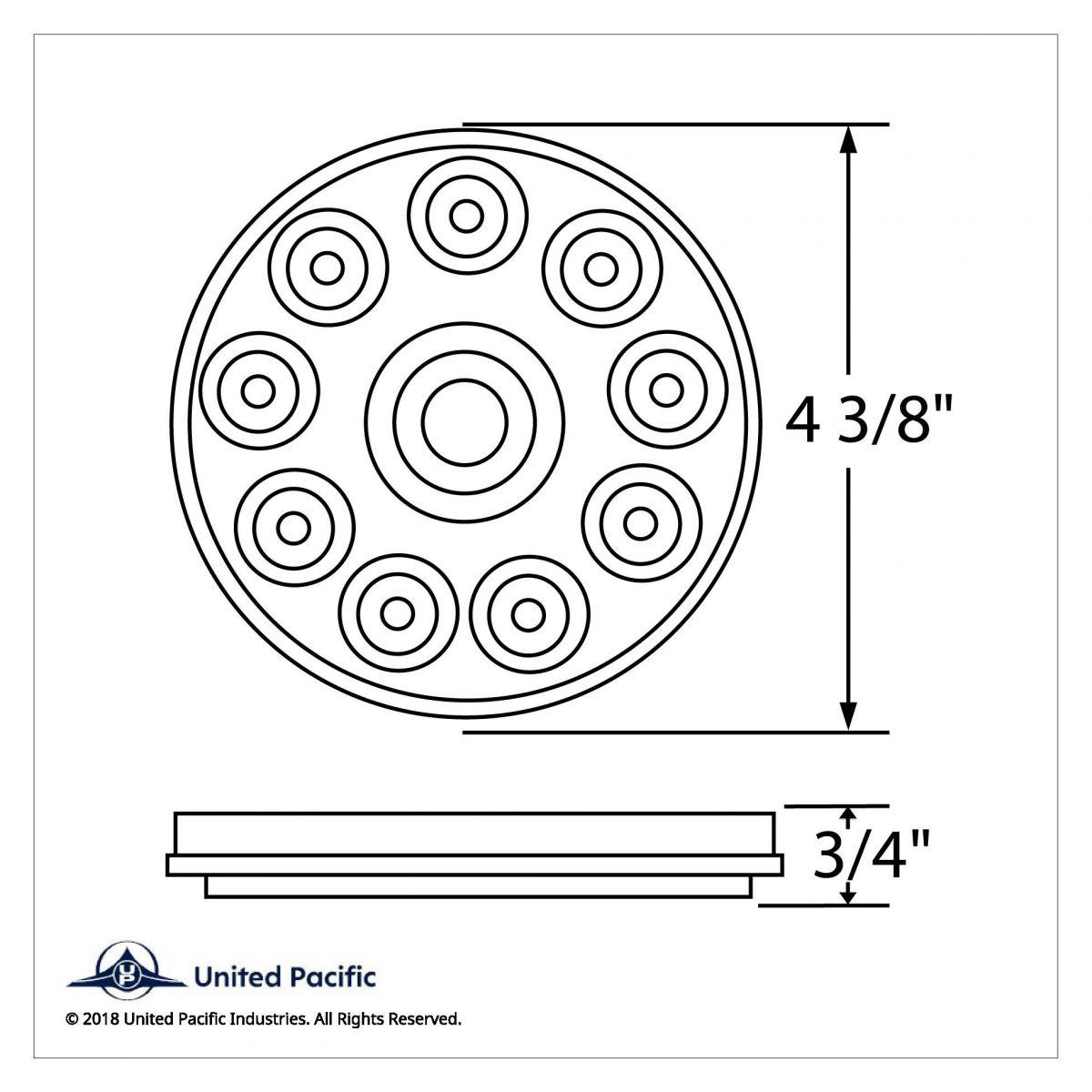 10 LED 4" Auxiliary/Utility Light Kit - White LED/Clear Lens - Thumbnail 5