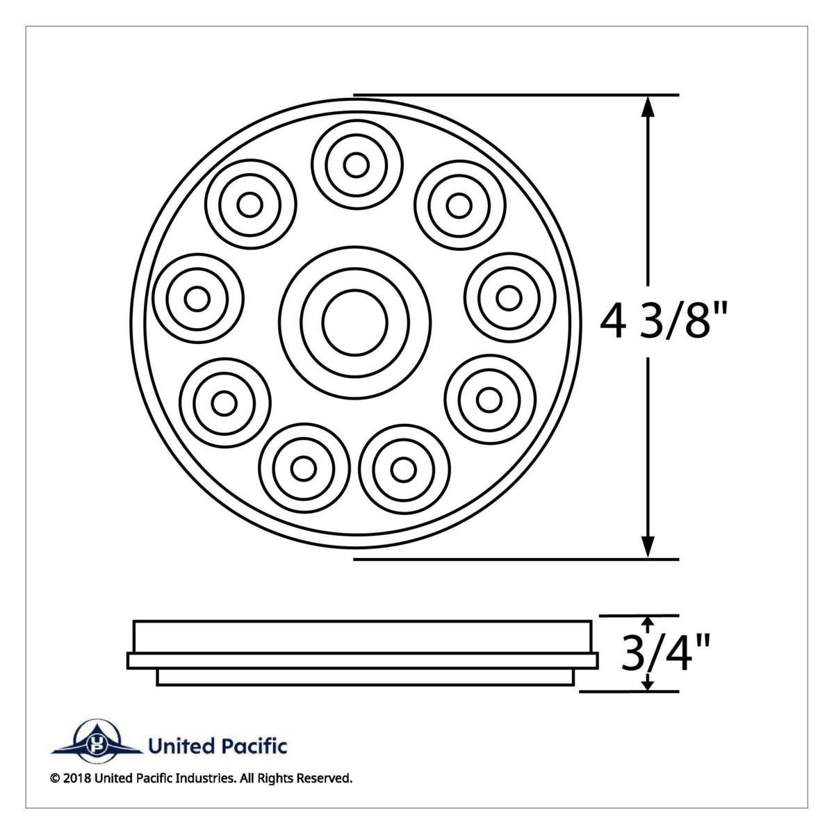 10 LED 4" Auxiliary/Utility Light Kit - White LED/Clear Lens - Thumbnail 6