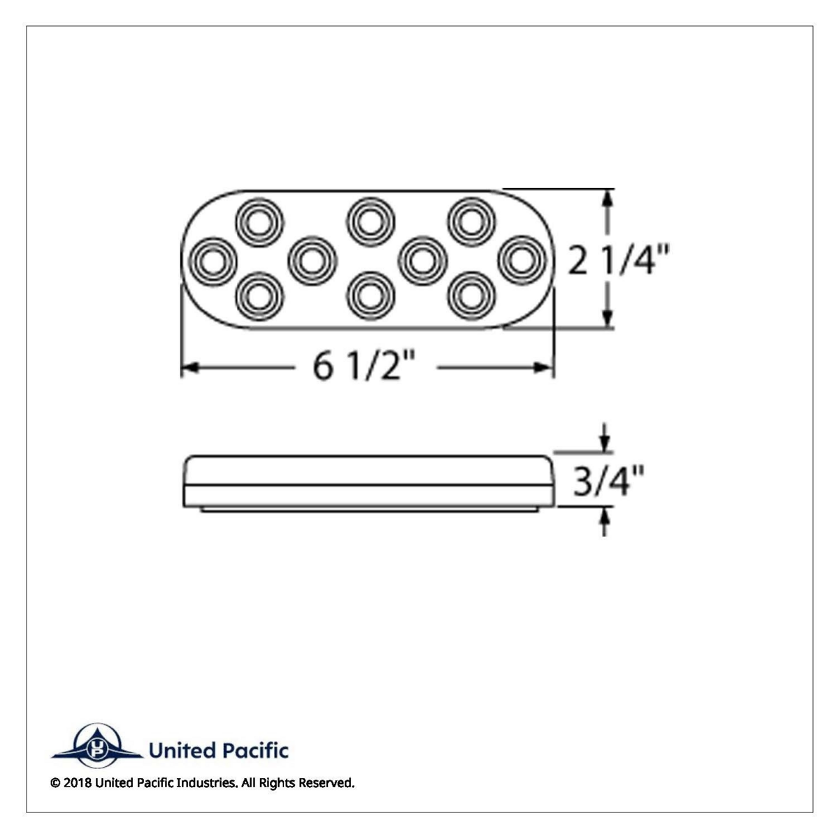 10 LED 6" Oval Auxiliary/Utility Light - White LED/Clear Lens (Bulk) - Thumbnail 5