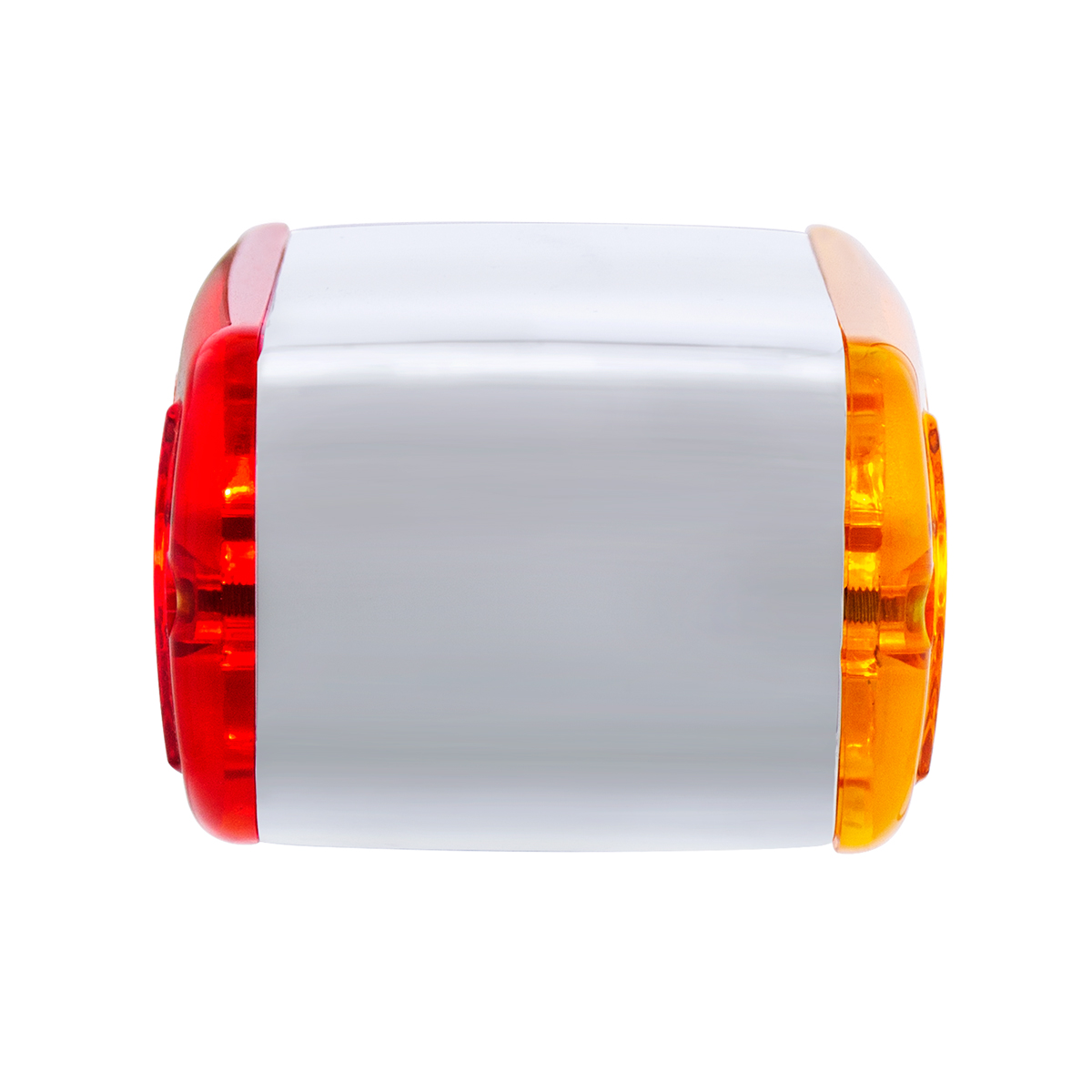 6 LED Single Function Double Face Light - Horizontal Mount - Amber & Red LED/Amber & Red Lens - Thumbnail 9