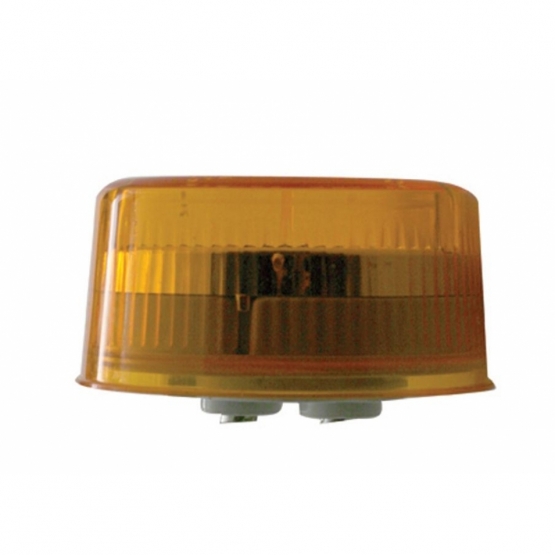 9 LED 2" Round Reflector Light (Clearance/Marker) - Amber LED/Amber Lens - Thumbnail 4