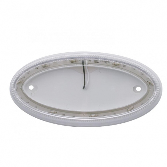 32 LED Large Emblem Light For Peterbilt - Amber LED/Clear Lens