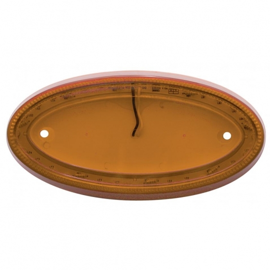 32 LED Large Emblem Light For Peterbilt - Amber LED/Amber Lens - Thumbnail 2