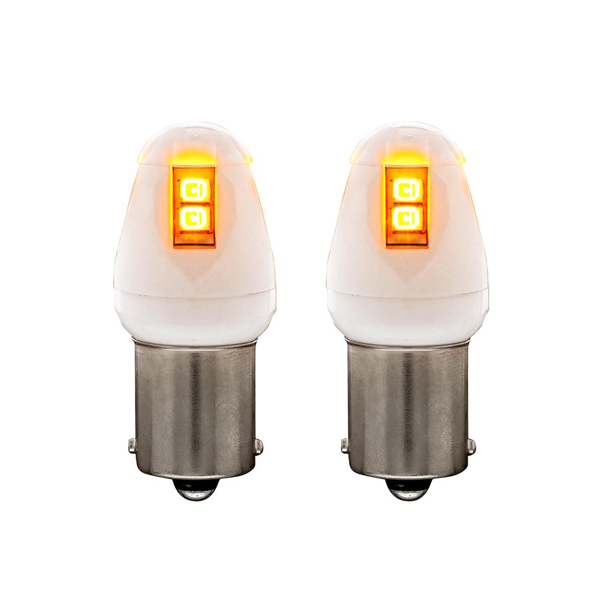 High Power 8 LED 1156 Type Bulb - Amber (Card of 2) - Thumbnail 3