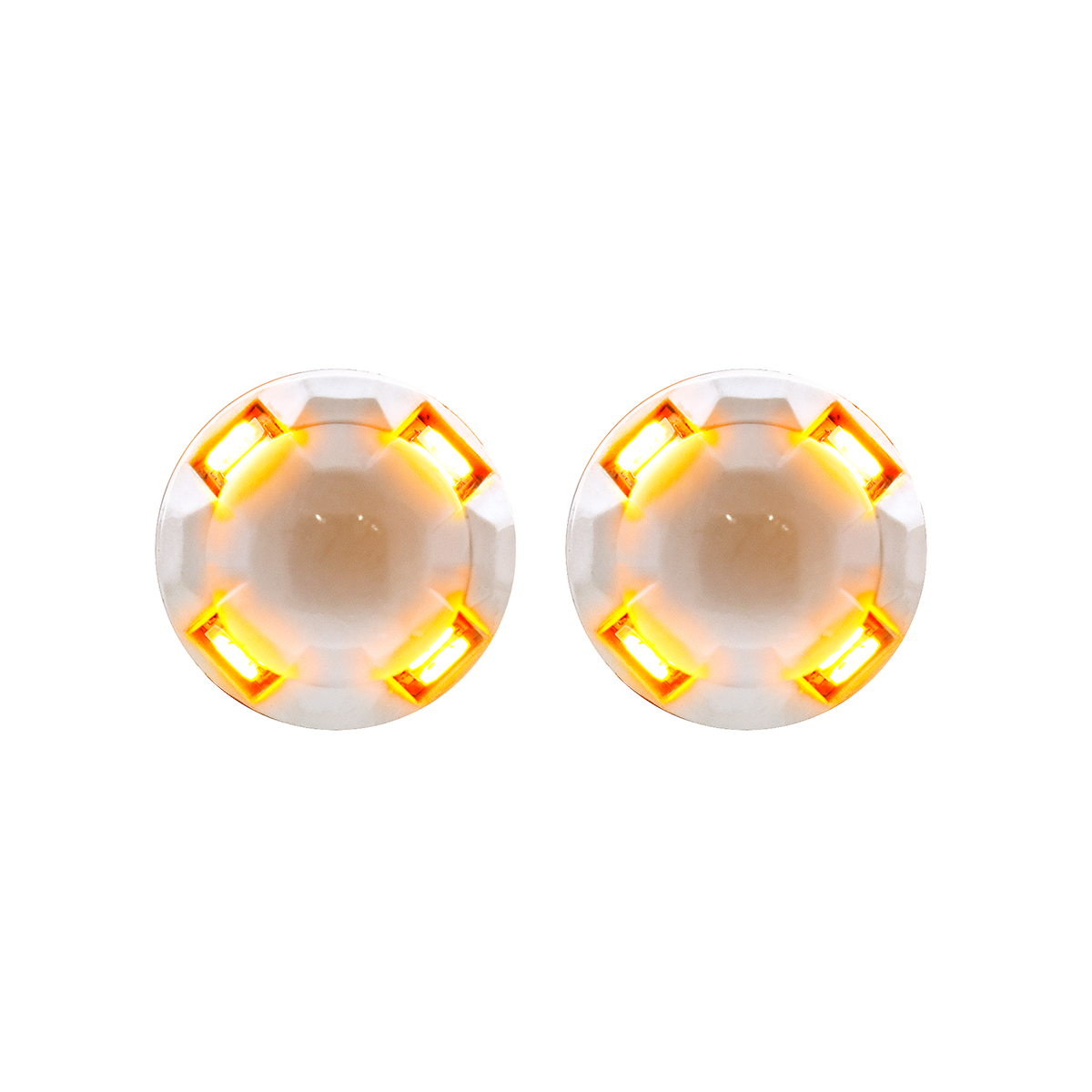 High Power 8 LED 1156 Type Bulb - Amber (Card of 2) - Thumbnail 5