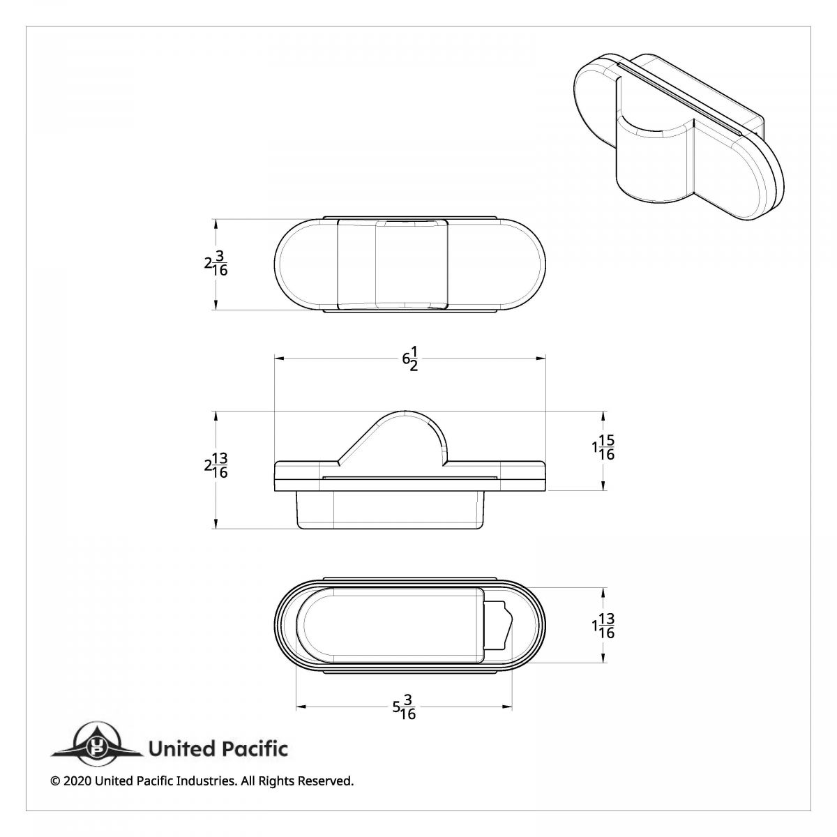 18 LED Mid-Trailer Turn Signal Light - Amber LED/Amber Lens (Bulk) - Thumbnail 2