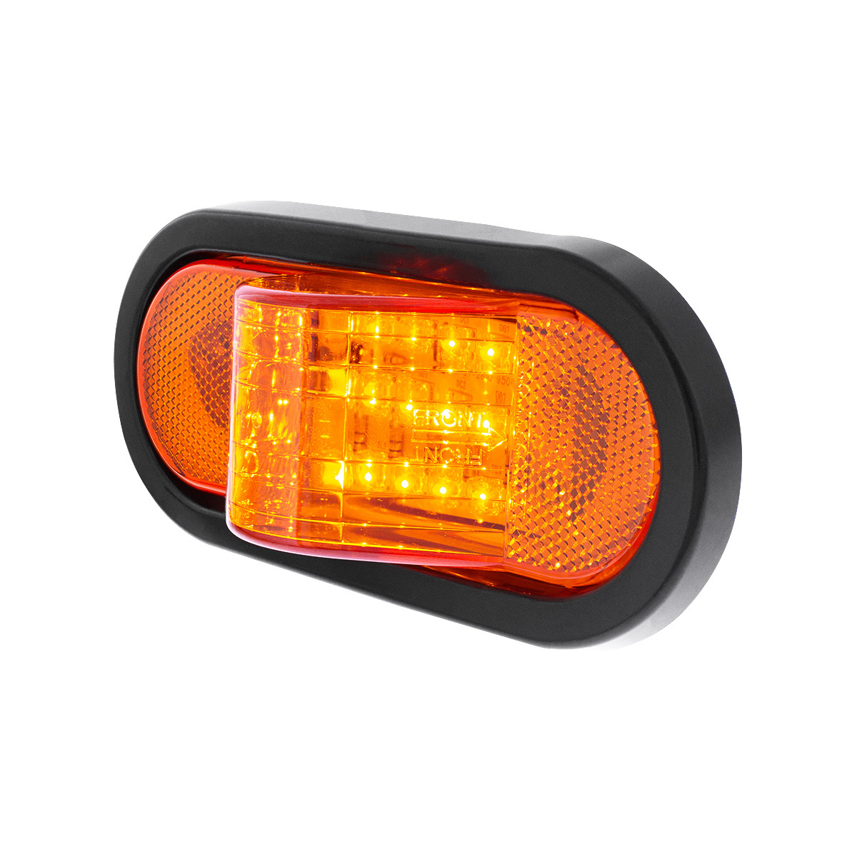 18 LED Mid-Trailer Turn Signal Light Kit - Amber LED/Amber Lens - Thumbnail 3