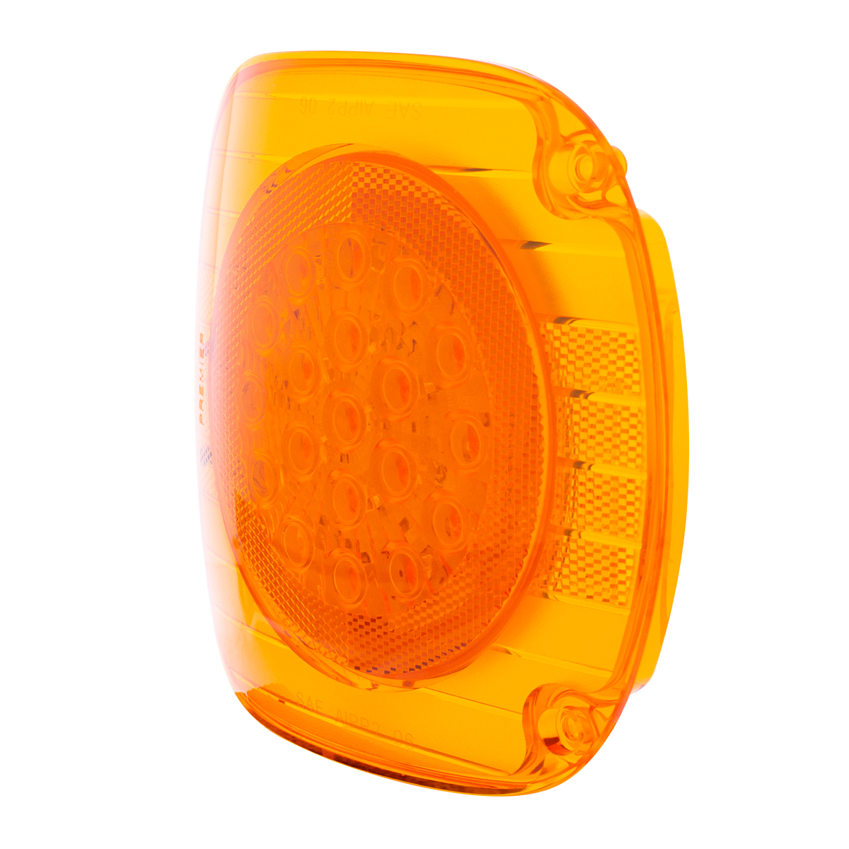 22 LED Turn Signal Light For 1996-2010 Freightliner Century - Amber LED/Amber Lens - Thumbnail 4