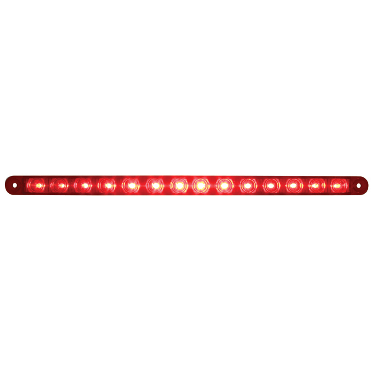 14 LED 12" Light Bar (Stop, Turn & Tail) - Red LED/Red Lens - Thumbnail 2