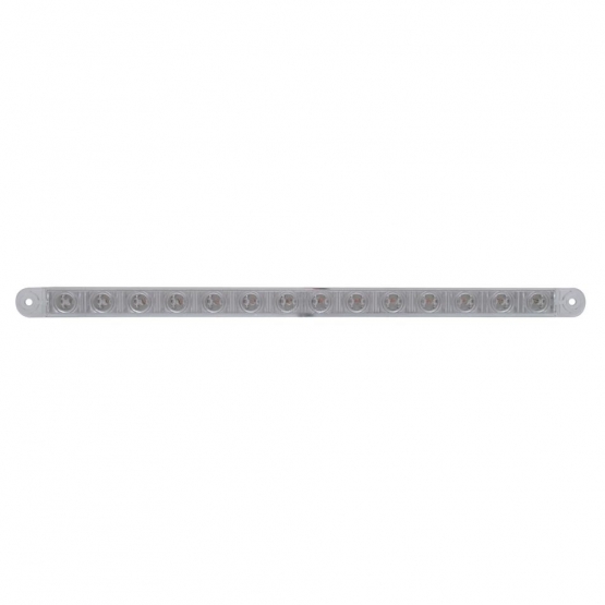 14 LED 12" Light Bar (Stop, Turn & Tail) - Red LED/Clear Lens - Thumbnail 2