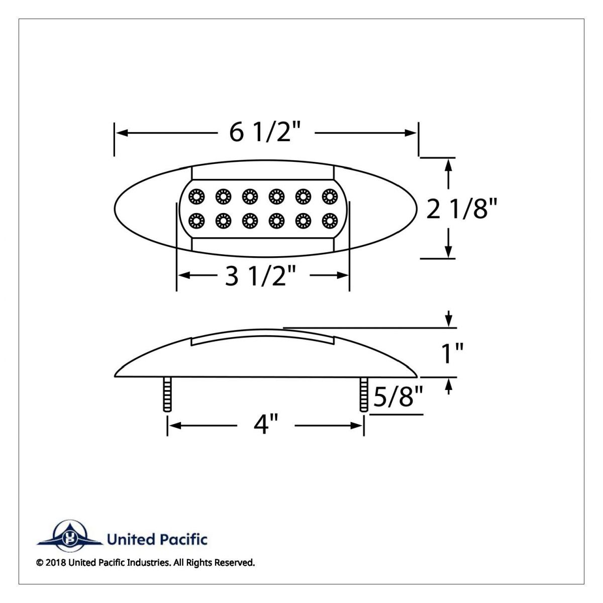 12 LED Maverick Light (Clearance/Marker) With Reflector - Amber LED/Amber Lens - Thumbnail 5