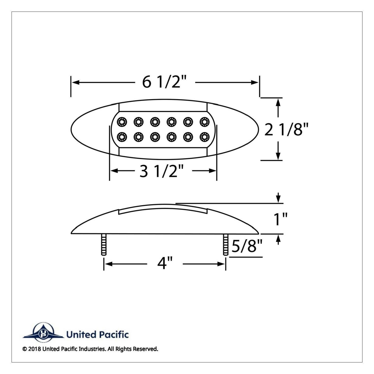 12 LED Maverick Light (Clearance/Marker) With Reflector - Amber LED/Clear Lens - Thumbnail 4