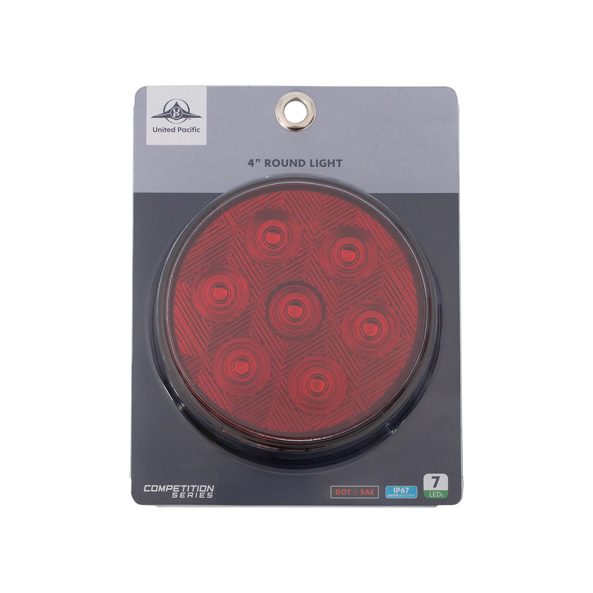 7 LED 4" Round Competition Series Light (Stop, Turn & Tail) - Red LED/Red Lens - Thumbnail 6
