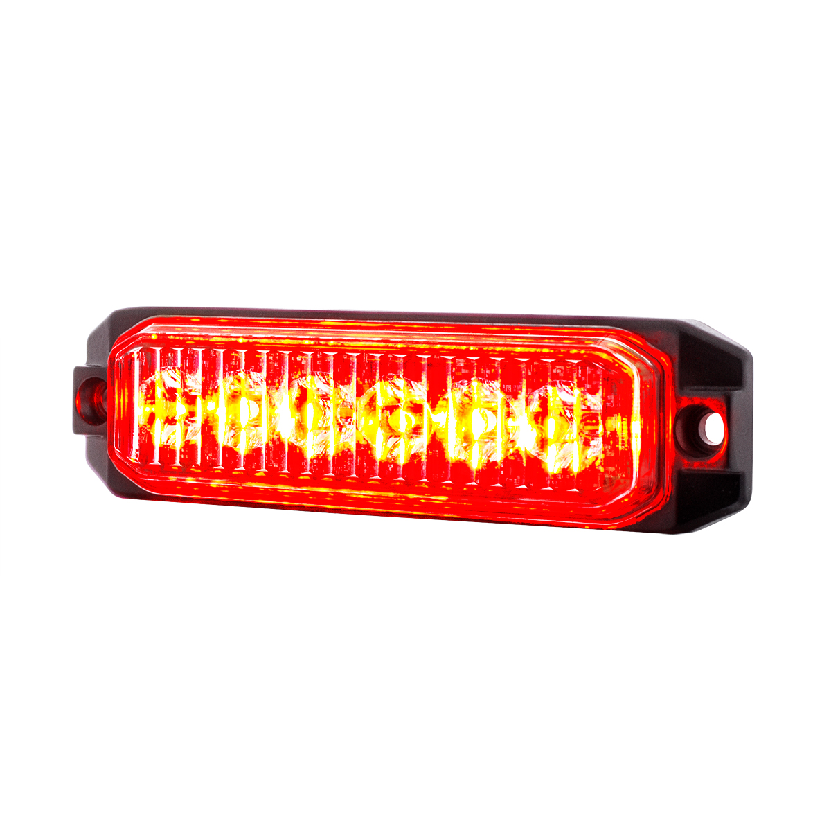 6 High Power LED "Competition Series" Slim Warning Light - Red - Thumbnail 3