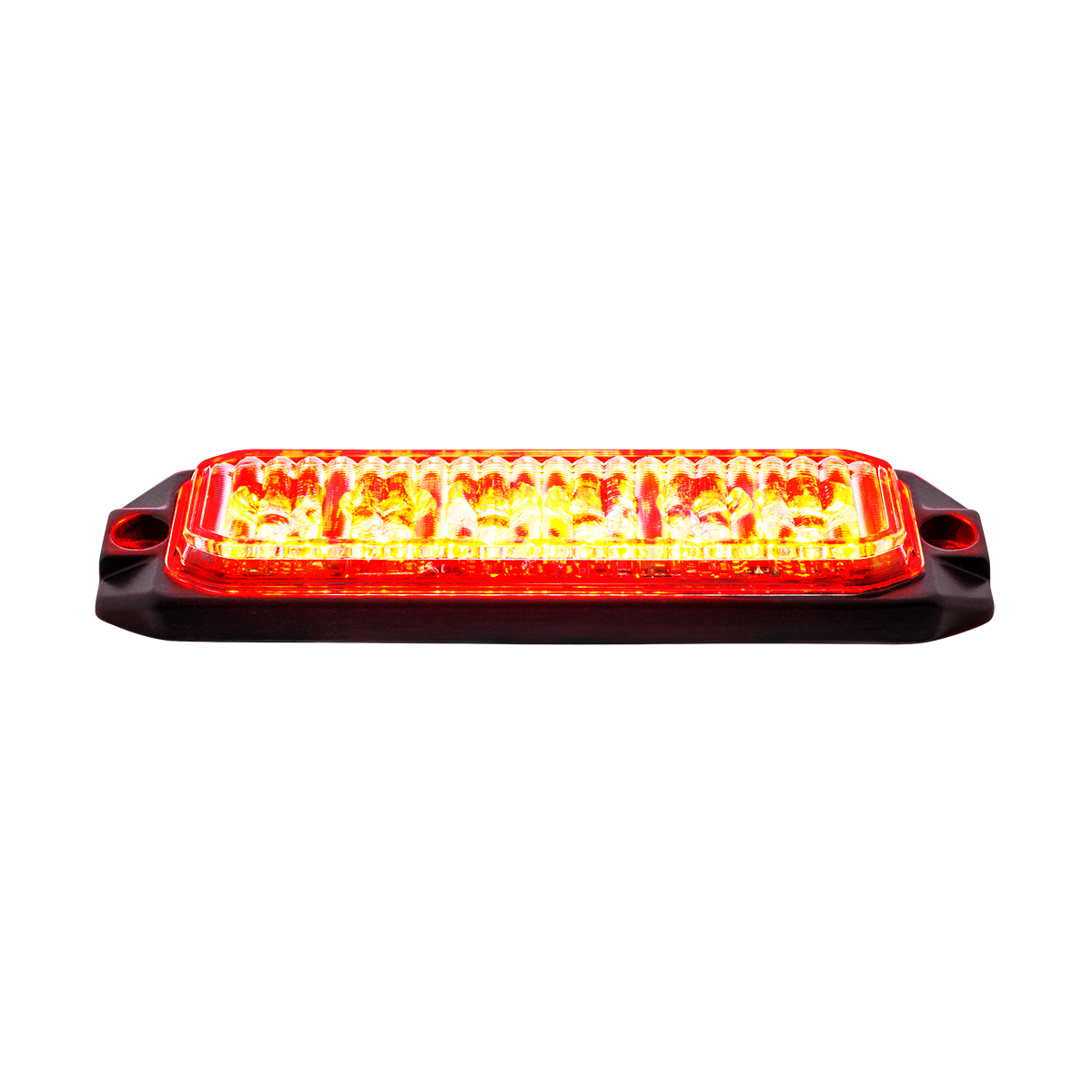 6 High Power LED "Competition Series" Slim Warning Light - Red - Thumbnail 5