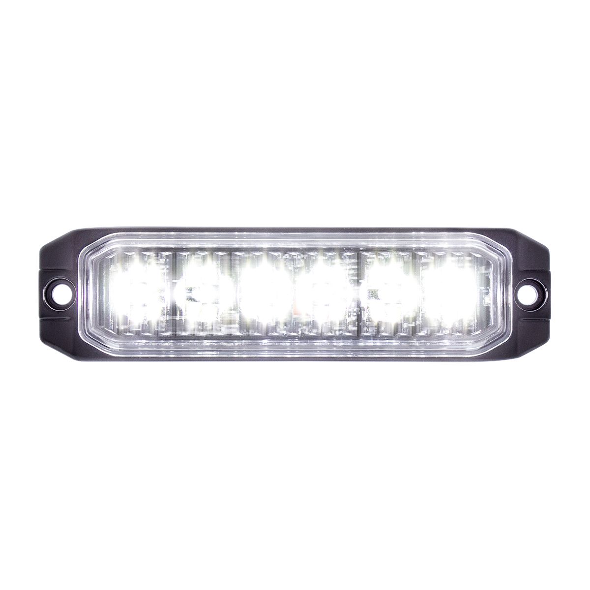 6 High Power LED "Competition Series" Slim Warning Light - White