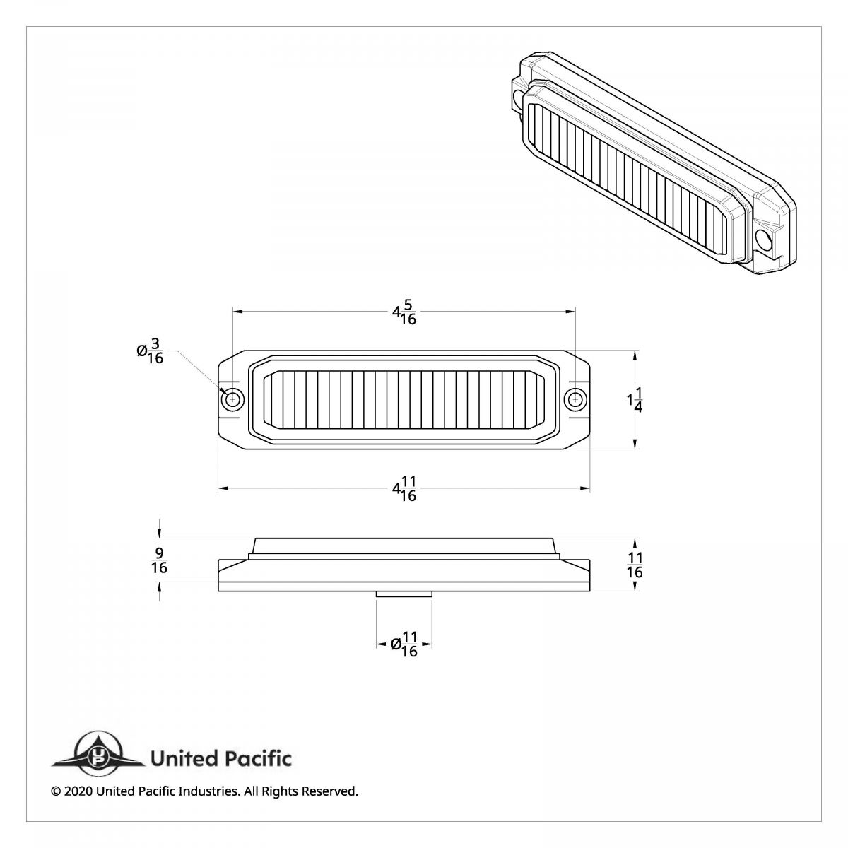 6 High Power LED "Competition Series" Slim Warning Light - White - Thumbnail 10