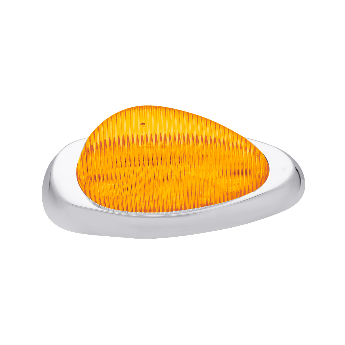 15 LED Sleeper Light With Bezel For Freightliner (Clearance/Marker) - Amber LED/Amber Lens (Pair) - Thumbnail 2