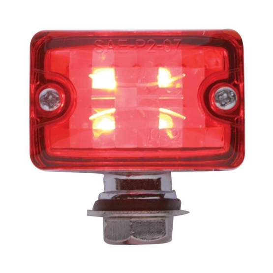 4 LED Small Rod Light - Red LED/Red Lens - Thumbnail 3