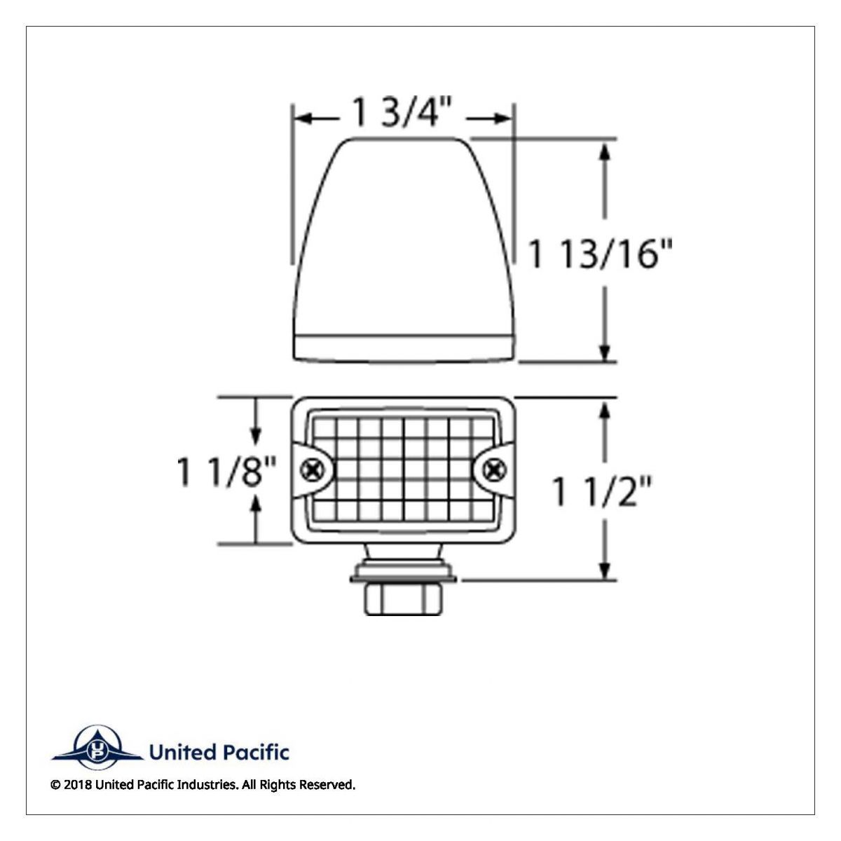 4 LED Small Rod Light - Red LED/Red Lens - Thumbnail 5