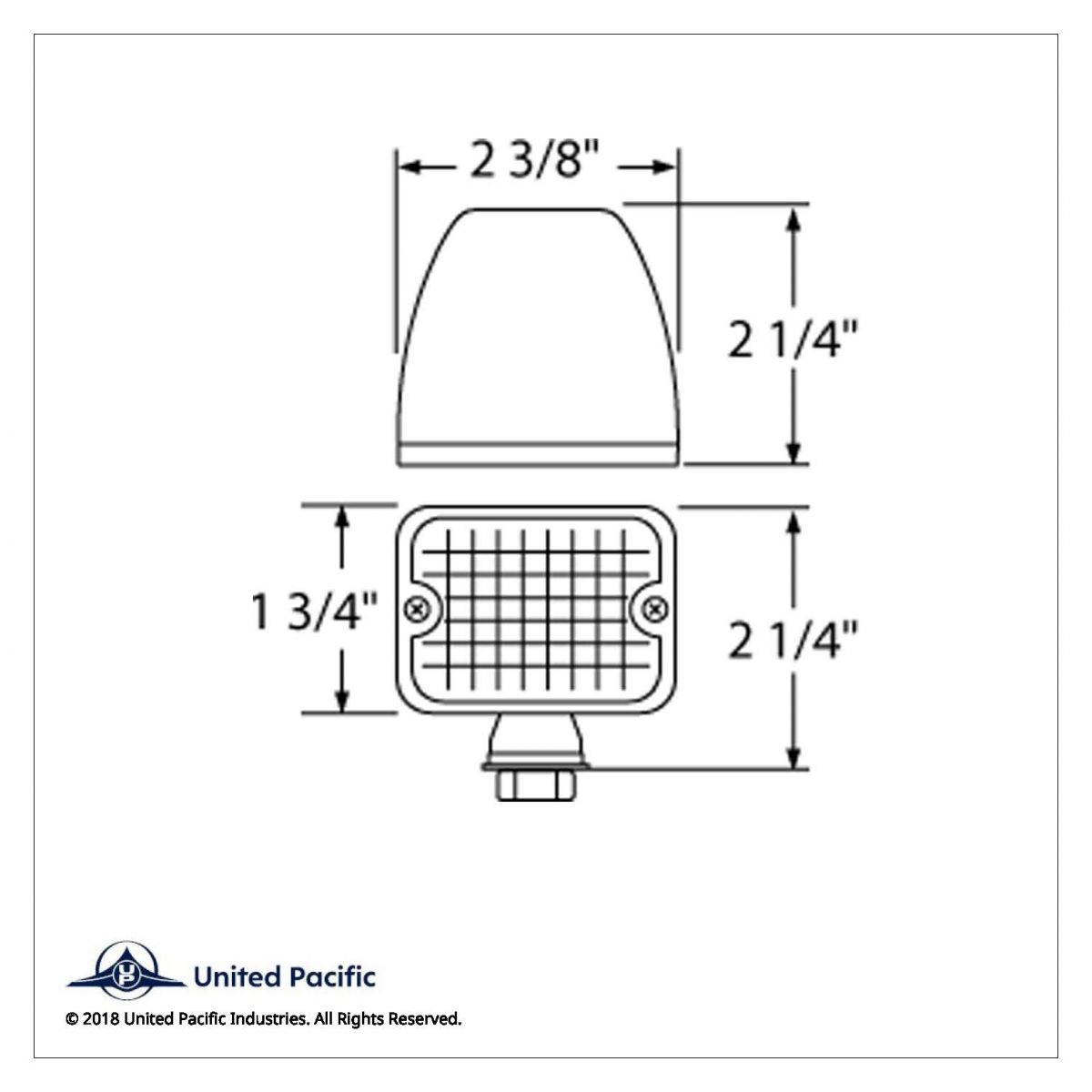 6 LED Medium Rod Light -Amber LED/Amber Lens - Thumbnail 6