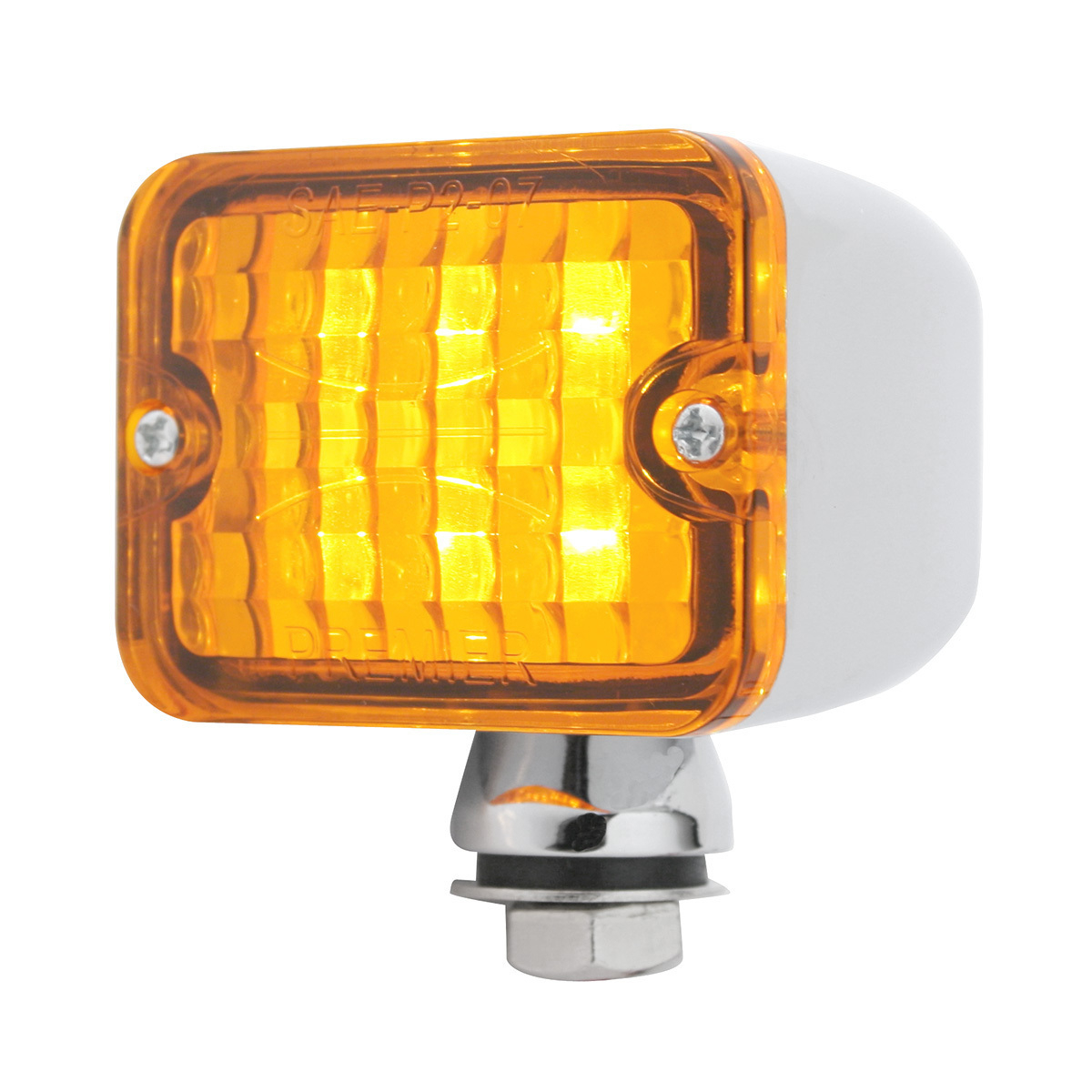6 LED Medium Rod Light -Amber LED/Amber Lens - Thumbnail 7